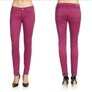 7 For All Mankind | Purple Gwenevere Skinny Jeans